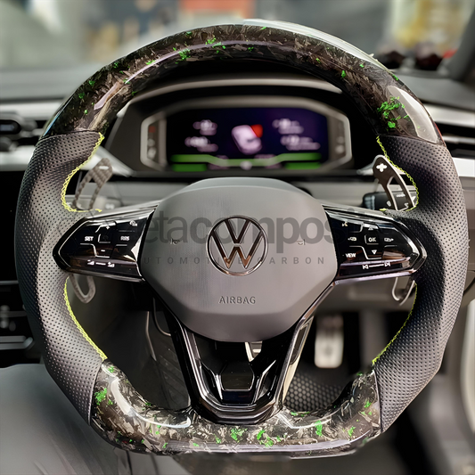 Vw Mk8 Carbon Fiber Steering Wheel Customizable