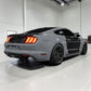 OEM-style carbon fiber rear trunk spoiler, black glossy weave for Mustang