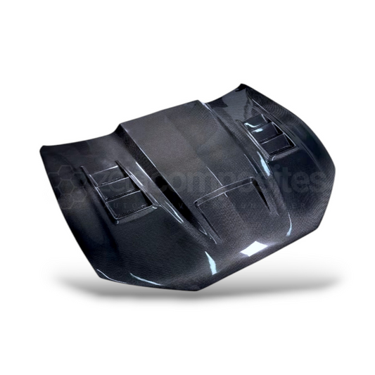 Mustang Mach E Carbon Fiber Hood - Terminator Style