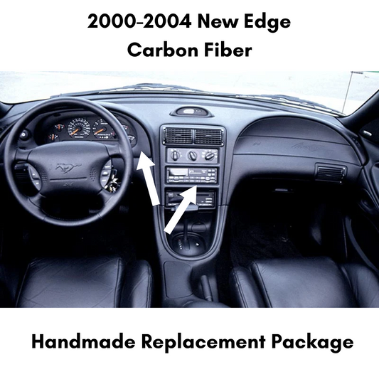 ZetaC™ 2000-2004 Mustang Carbon Fiber Interior Direct Replacement Package