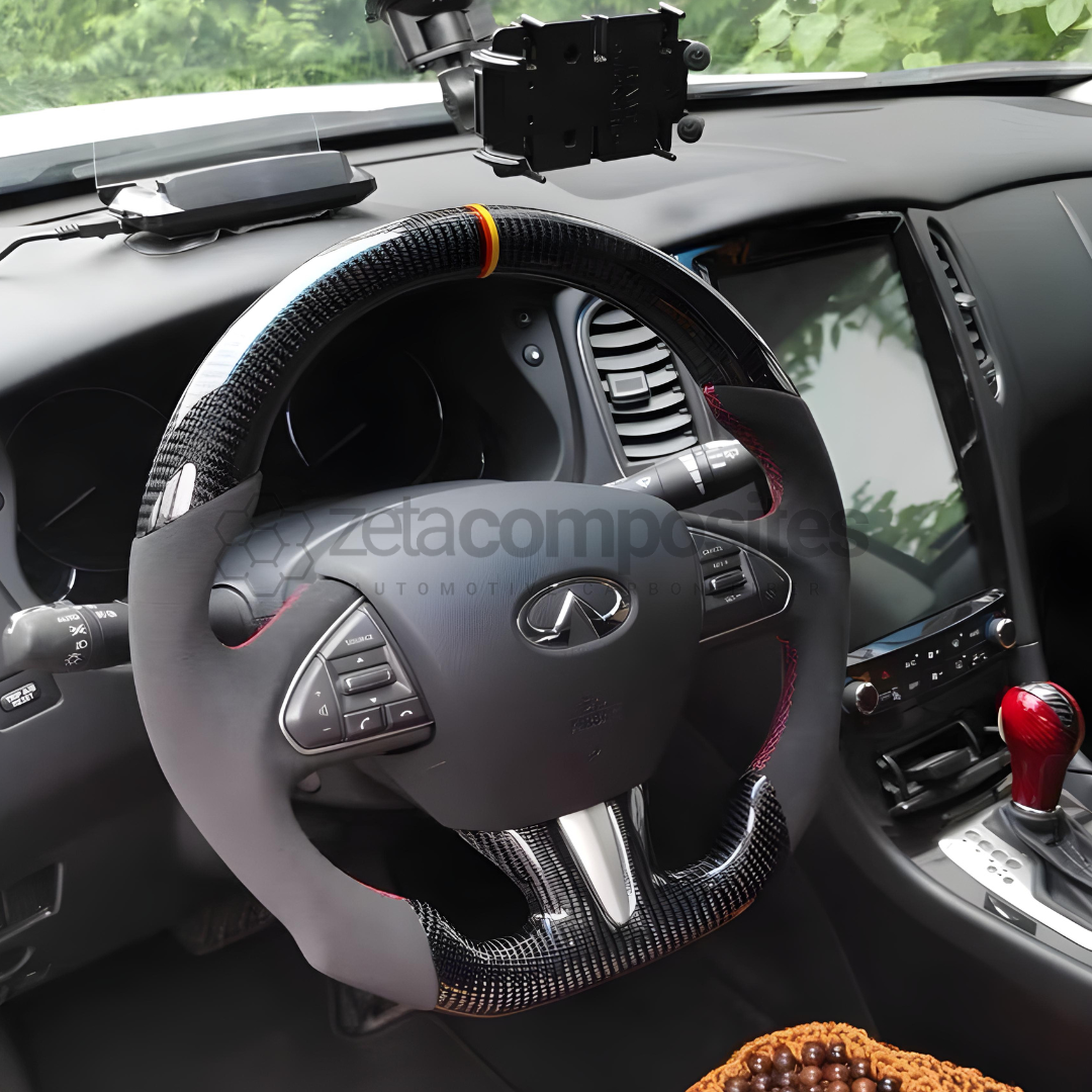 2014-2017 Infiniti Q50 Q60 Carbon Fiber Steering Wheel