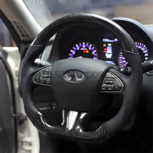 2014-2017 Infiniti Q50 Q60 Carbon Fiber Steering Wheel Most Customizable