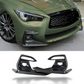 Carbon Fiber Fog Light Bezel Covers for Infiniti Q50