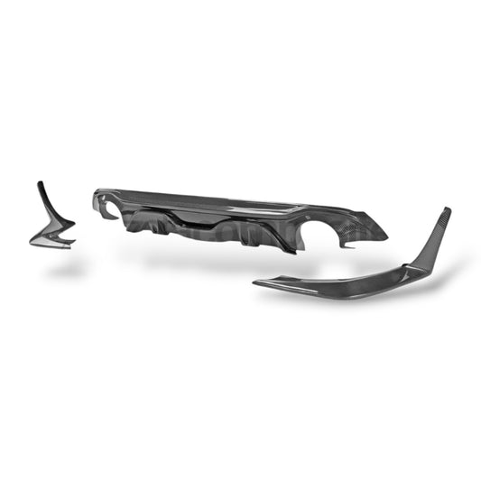 Carbon Fiber Diffuser and Rear Skirts for Infiniti Q60