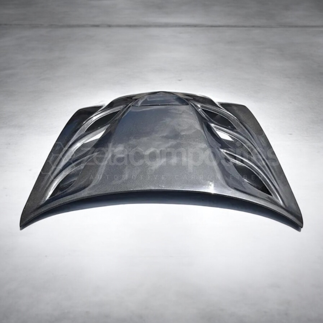 2011-2014 Dodge Charger Carbon Fiber Vented Hood