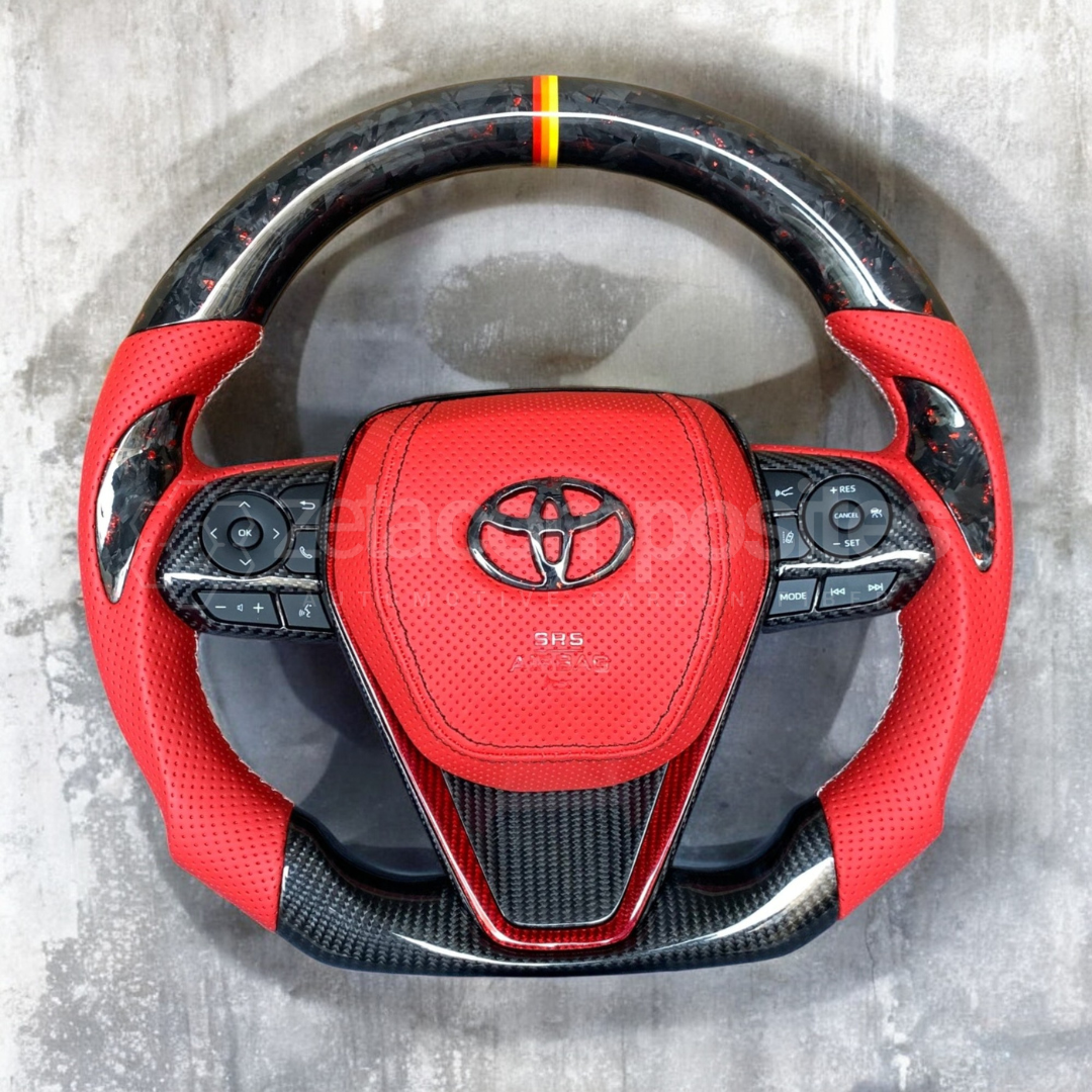 2018+ 8th Gen Toyota Camry Carbon Fiber Steering Wheel