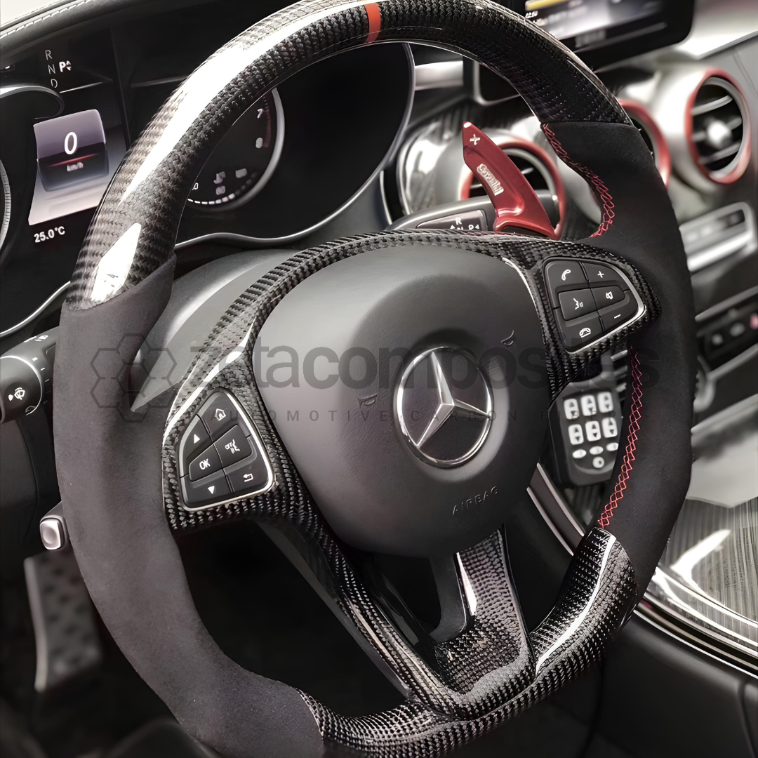 2012-2015 Mercedes Benz W204 Carbon Fiber Steering Wheel Custom