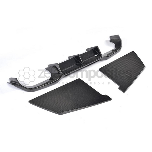 BMW F22 / 2 Series Carbon Fiber 3 Piece Diffuser Set