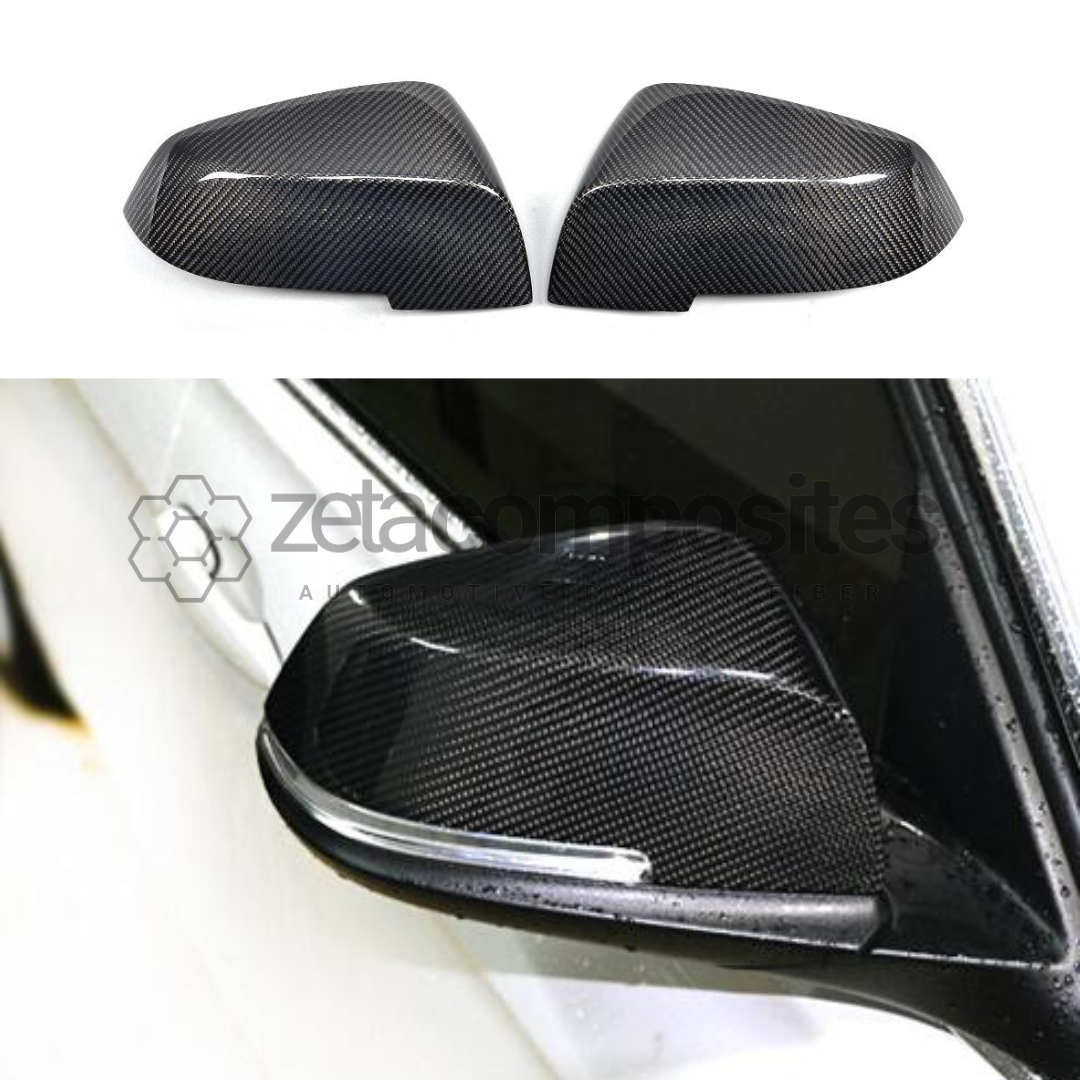 BMW F30 / 3 Series Carbon Fiber Mirror Cap Replacement Set