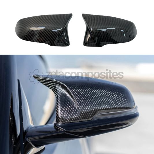 Toyota GR Supra Carbon Fiber M Style Mirror Caps - Direct Replacements