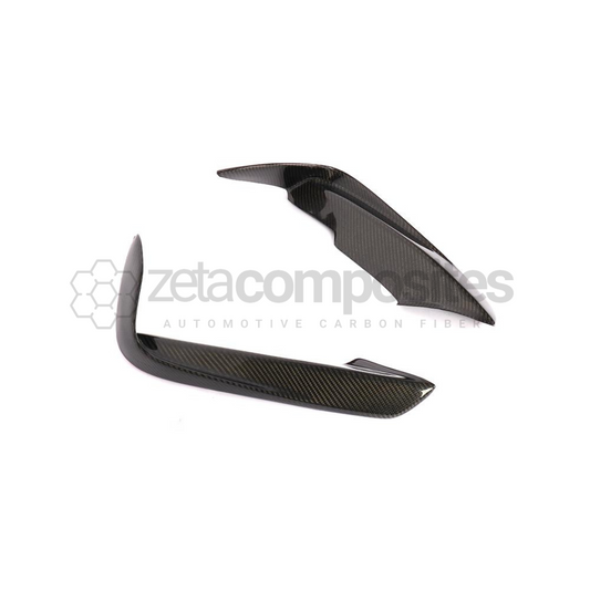 BMW F30 / 3 Series Carbon Fiber Front Bumper Inserts