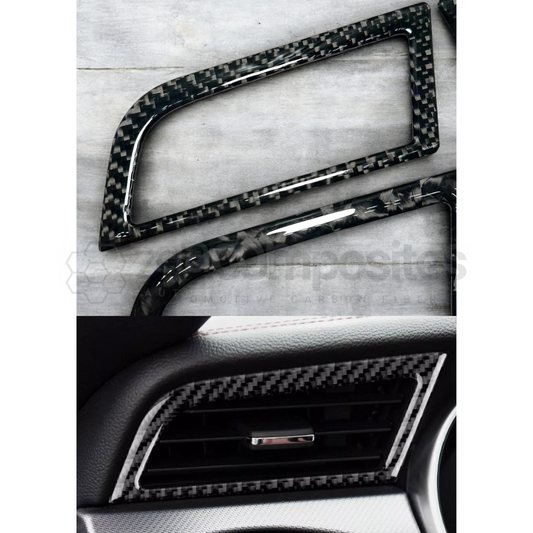 SALE 2015-2023 Mustang Carbon Fiber AC Vent Overlay Pair