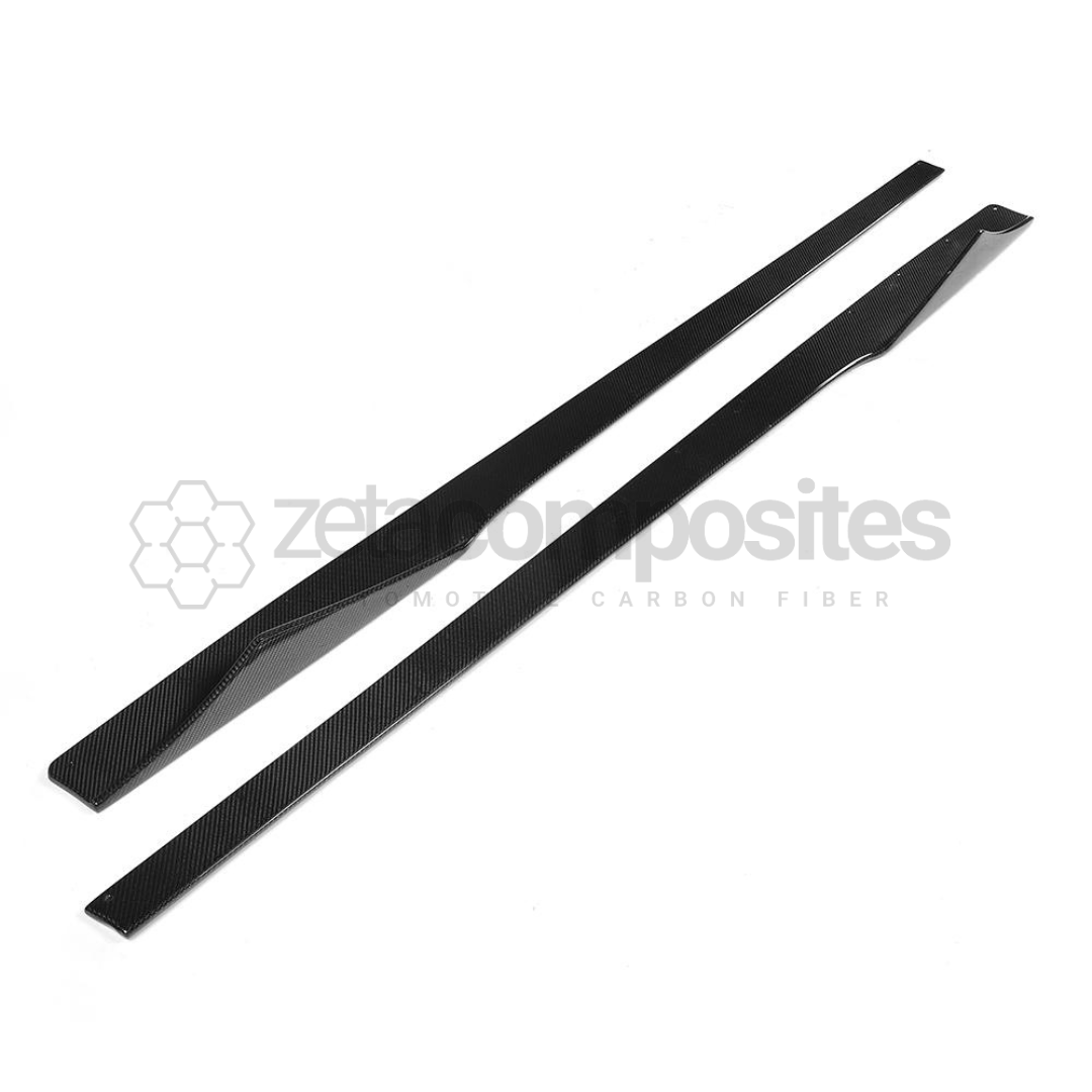 BMW F22 / 2 Series Carbon Fiber Side Skirts Winged Set