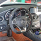 Carbon Fiber Steering Wheel for Mercedes with Carbon Button Frame