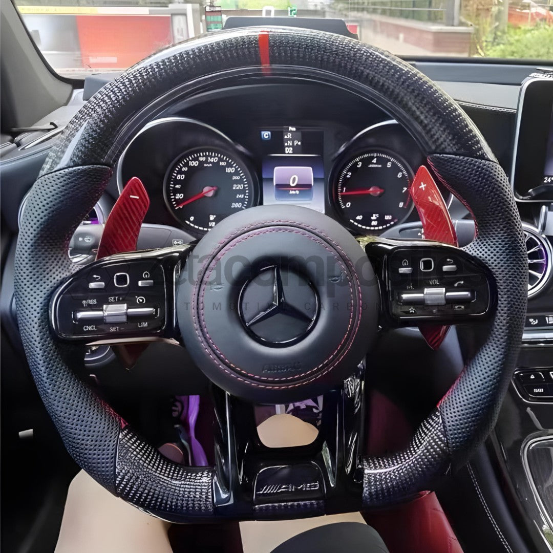 2018+ Mercedes Benz AMG Carbon Fiber Steering Wheel Custom