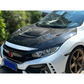 2017-2021 Civic Type-R FK8 Vented Carbon Fiber Hood