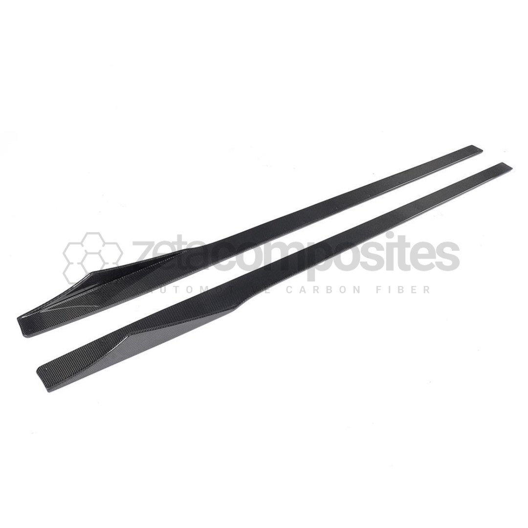 BMW F22 / 2 Series Carbon Fiber Side Skirts Winged Set