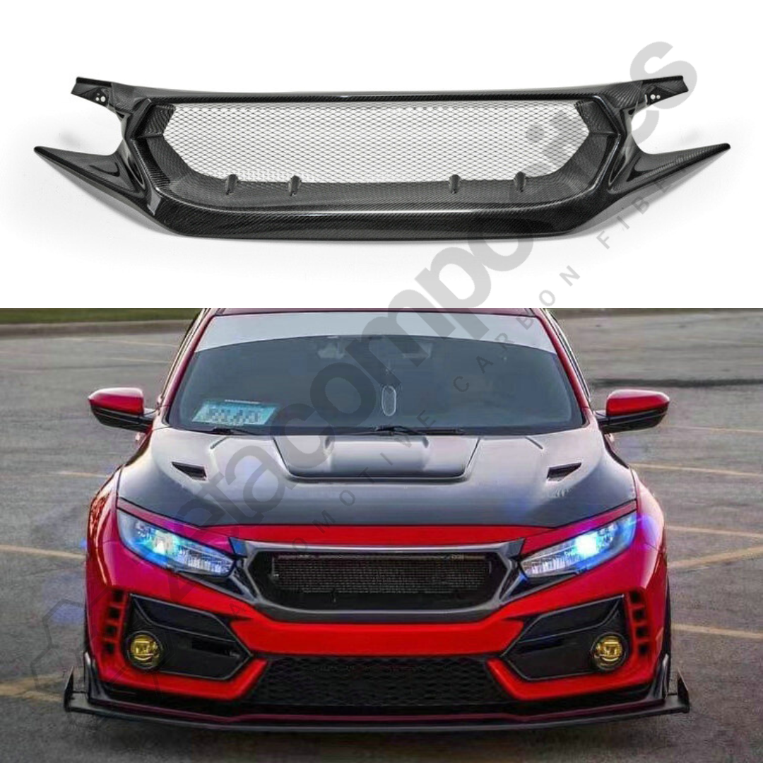 2017+ Type R Carbon Fiber Front Grill