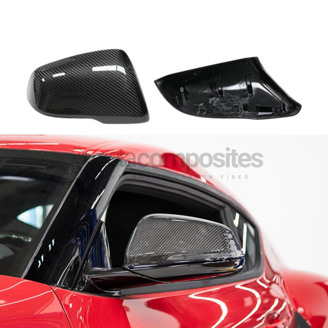 Toyota GR Supra Carbon Fiber Mirror Caps - Direct Replacements