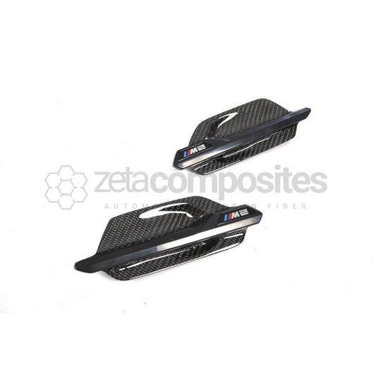 BMW F22 / 2 Series Carbon Fiber Fender Badges Pair