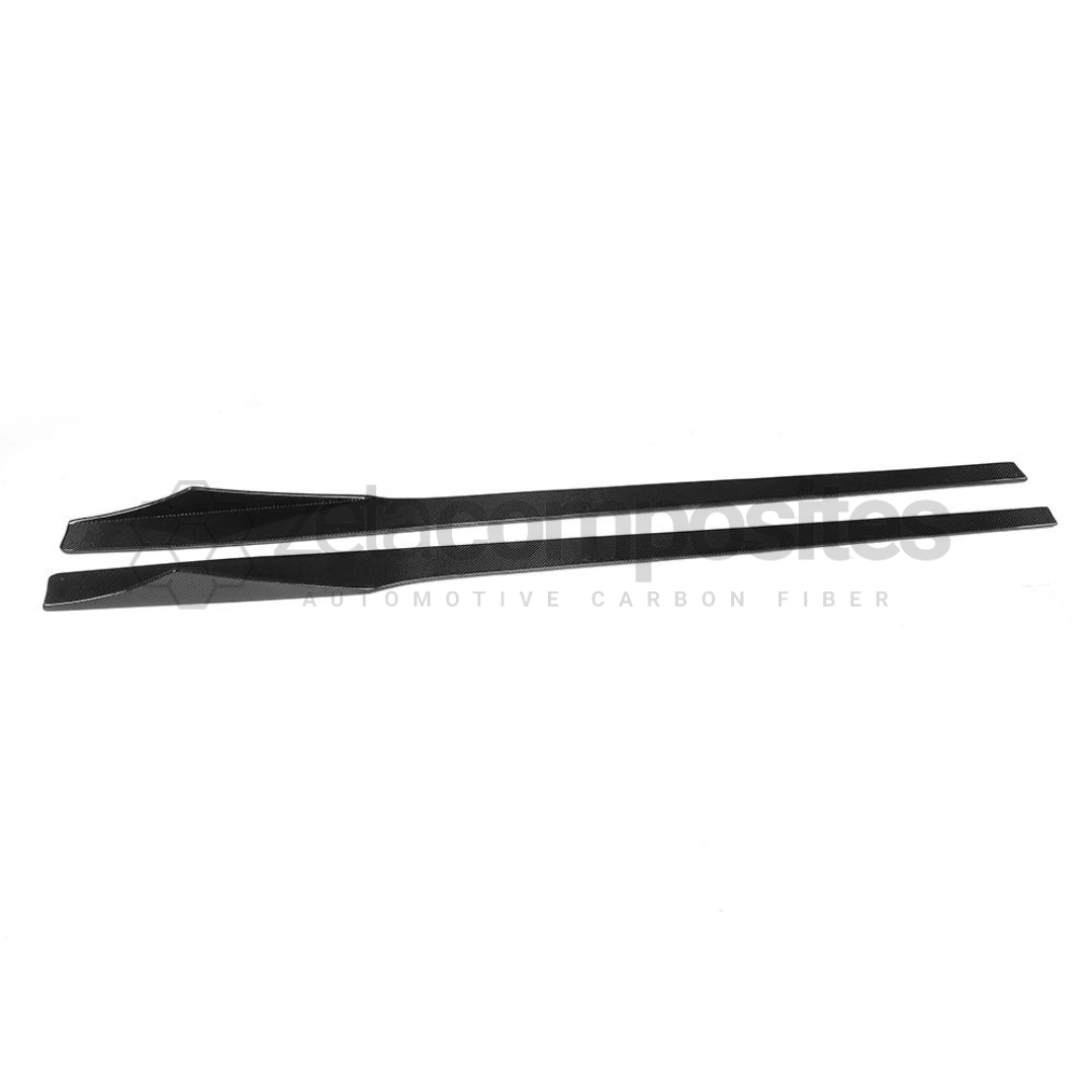 BMW F22 / 2 Series Carbon Fiber Side Skirts Winged Set