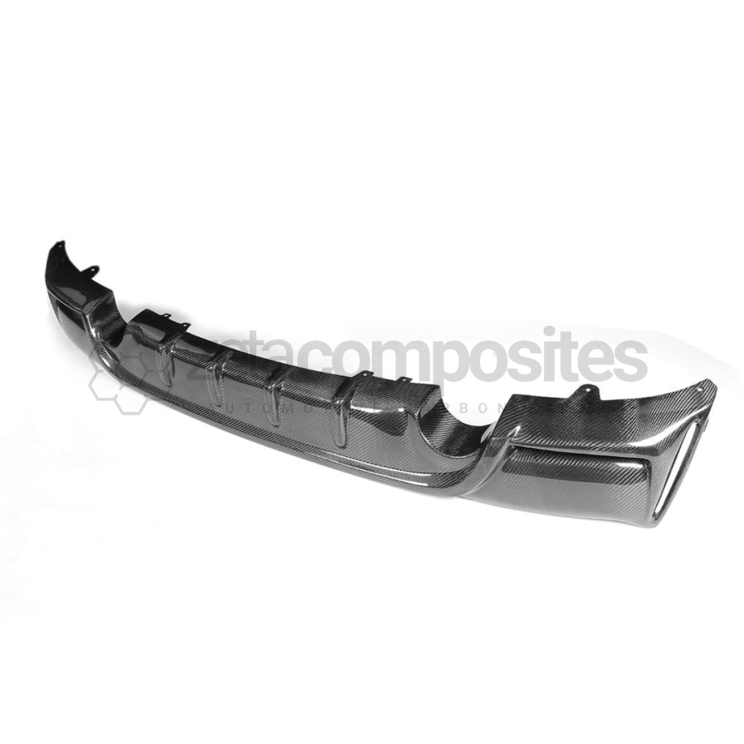 BMW F22 / 2 Series Carbon Fiber Diffuser V2 Slits