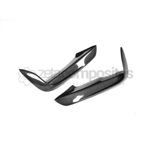 BMW F30 / 3 Series Carbon Fiber Front Bumper Inserts