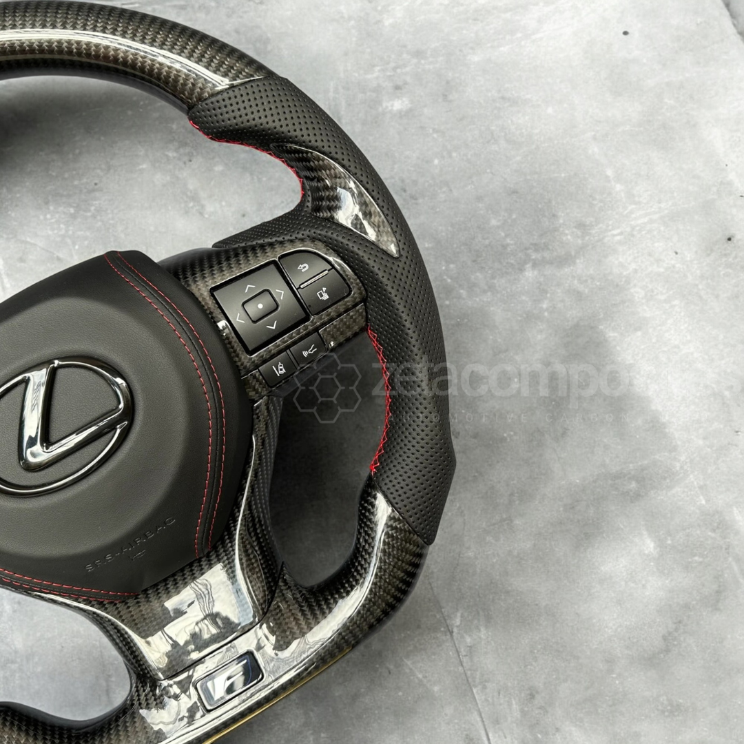 2016-2021 LEXUS ES/GS/RX/LX Custom Carbon Fiber Steering Wheel