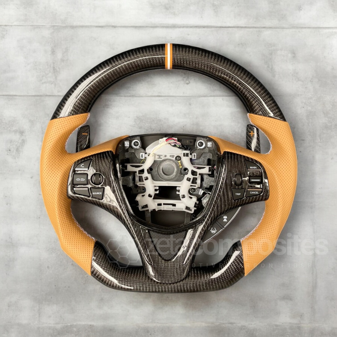 2015-2020 Acura TLX Carbon Fiber Steering Wheel Customizable