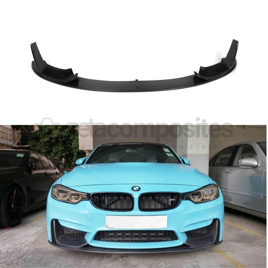 BMW F30 / 3 Series Carbon Fiber Front Lip Style 8