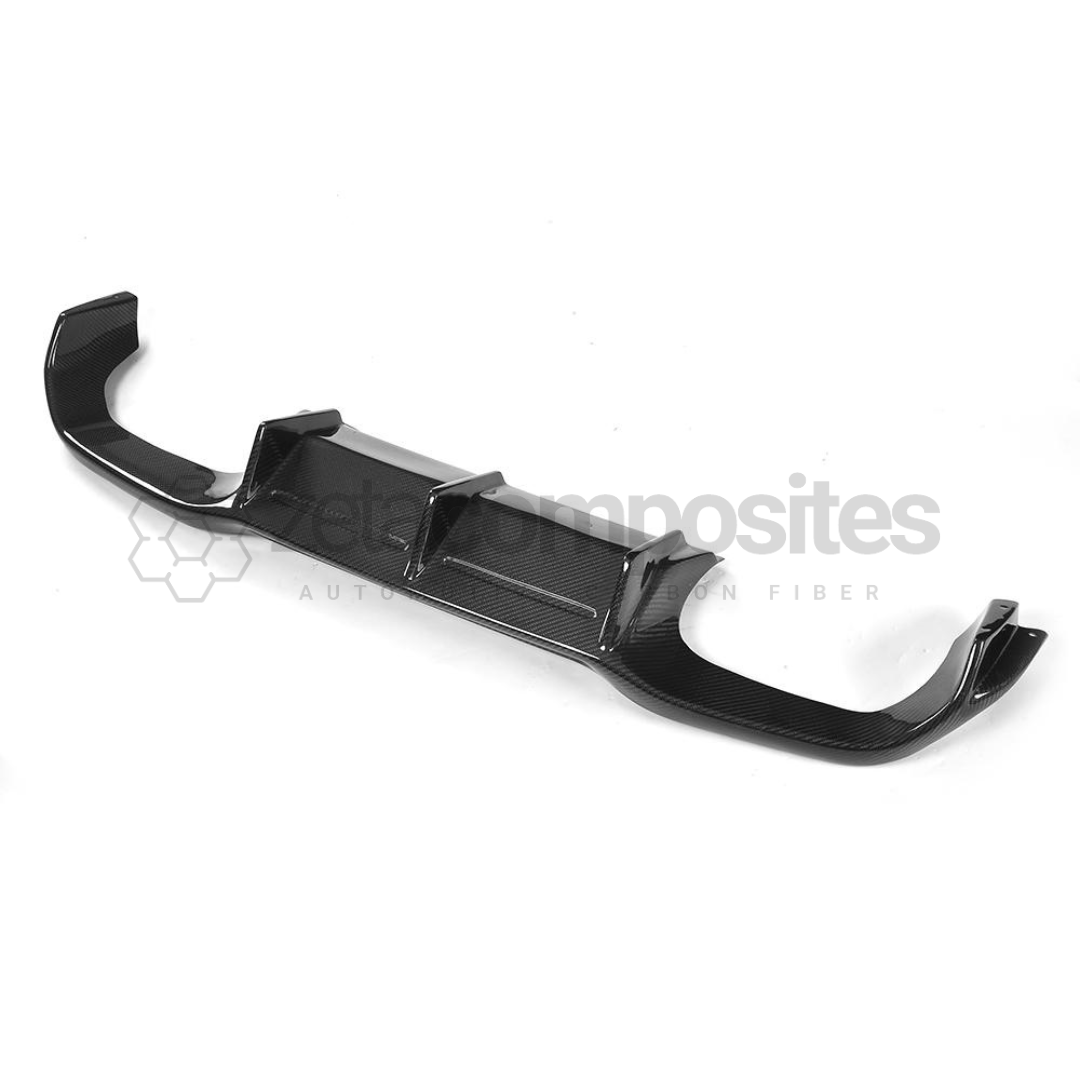 BMW F22 / 2 Series Carbon Fiber Rear Diffuser Quad Tip