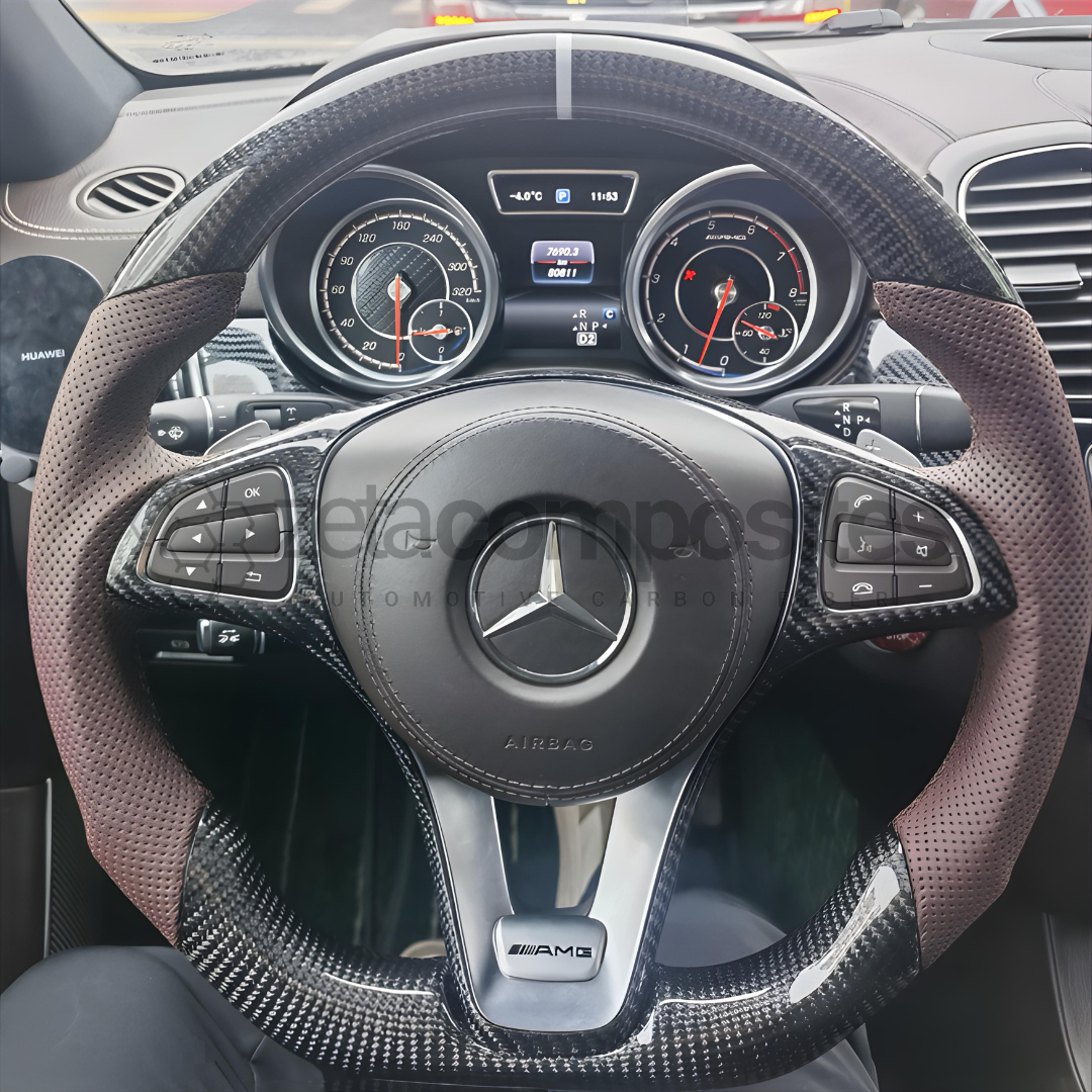 2012-2015 Mercedes Benz W204 Carbon Fiber Steering Wheel Custom