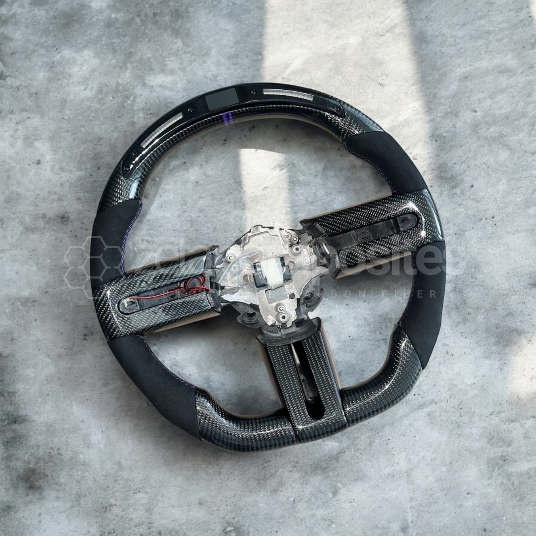 2005-2009 Mustang Carbon Fiber Steering Wheel Custom Build