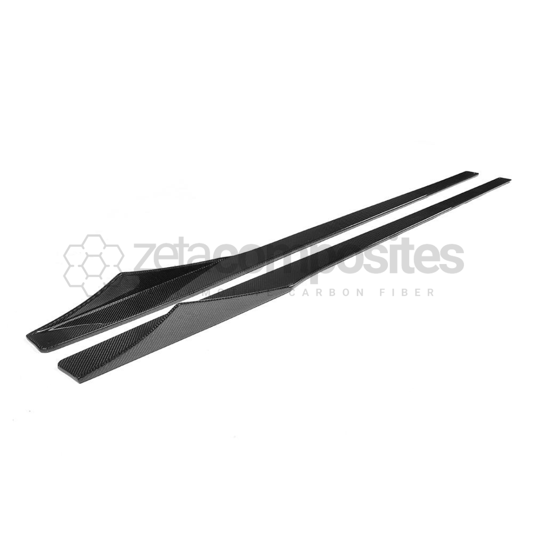 BMW F22 / 2 Series Carbon Fiber Side Skirts Winged Set