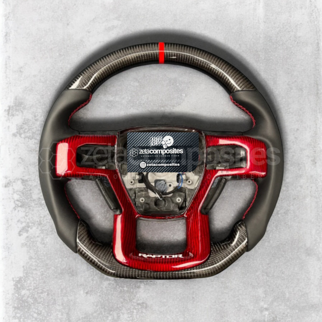 2015-2020 Ford Raptor & F150 Custom Carbon Fiber Steering Wheel