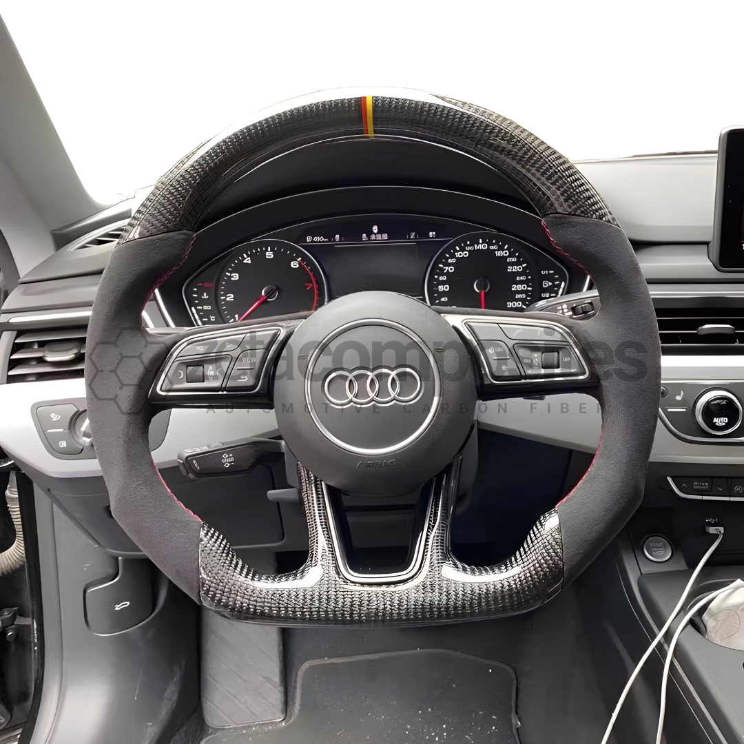 Audi 2017+ B9 S4 S5 S6 S7 RS3 RS4 RS5 RS6 RS7 Carbon Fiber Steering Wheel