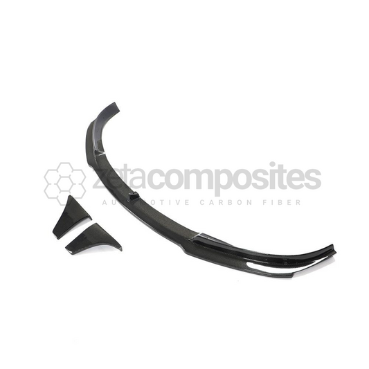 Tesla Model 3 Carbon Fiber Front Lip With Side Canards