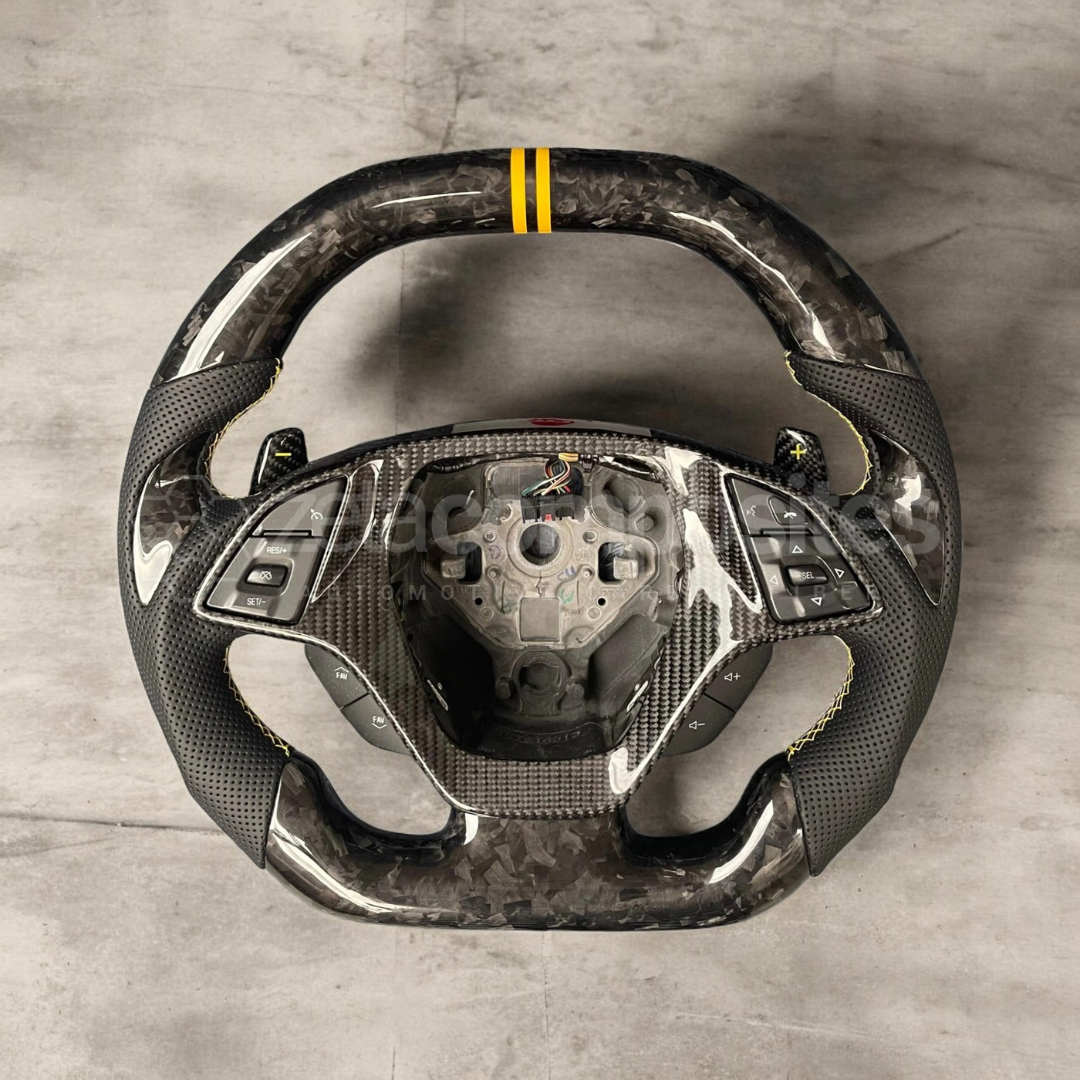 Custom Carbon Fiber Steering Wheel C7 Corvette Stingray/Z06/Grand Sport 2014-2019