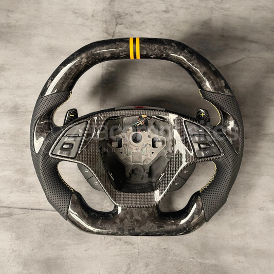 Carbon Fiber Steering Wheel for C7 Corvette (Button Frame Included)