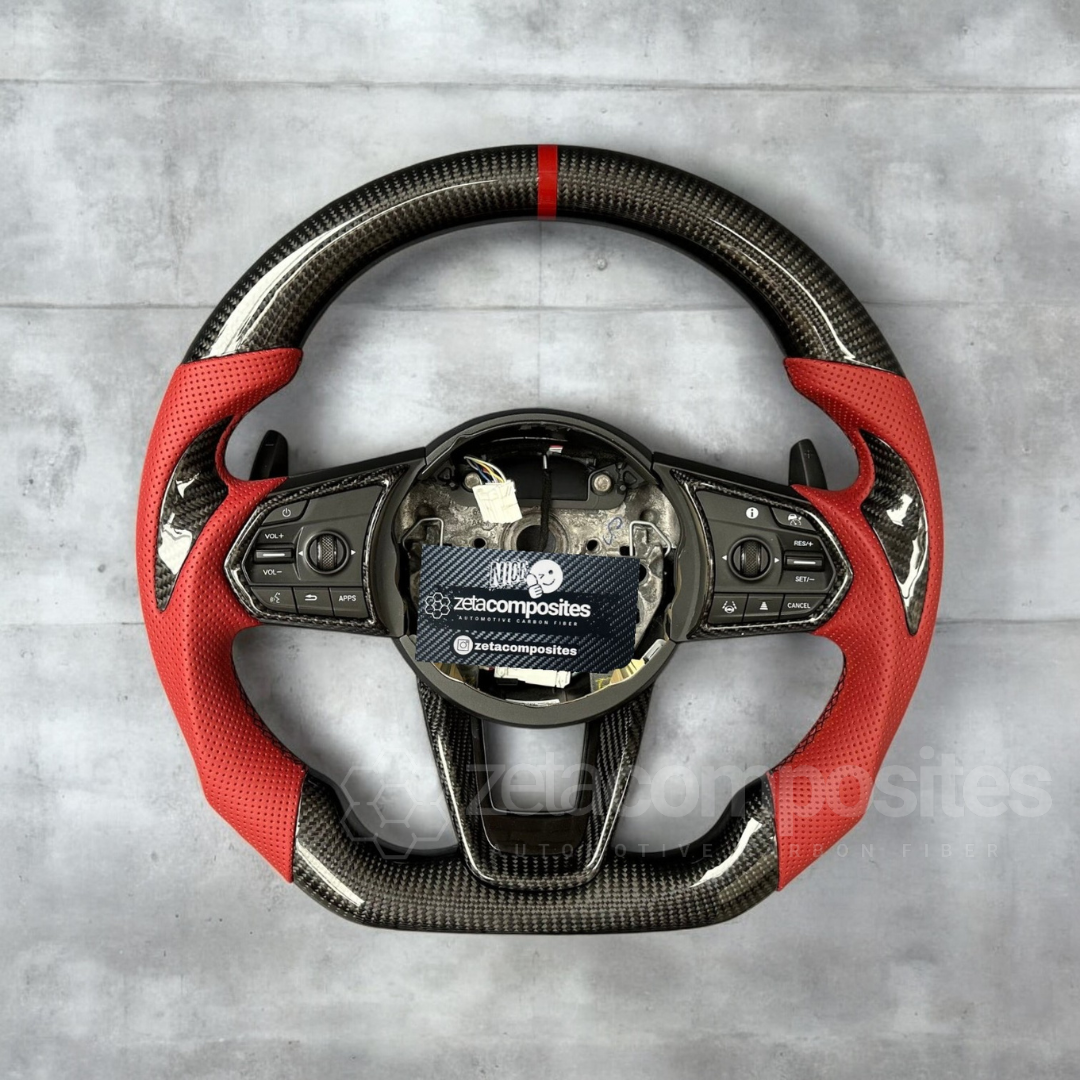 Acura 2021+ TLX / MDX Carbon Fiber Steering Wheel Customizable