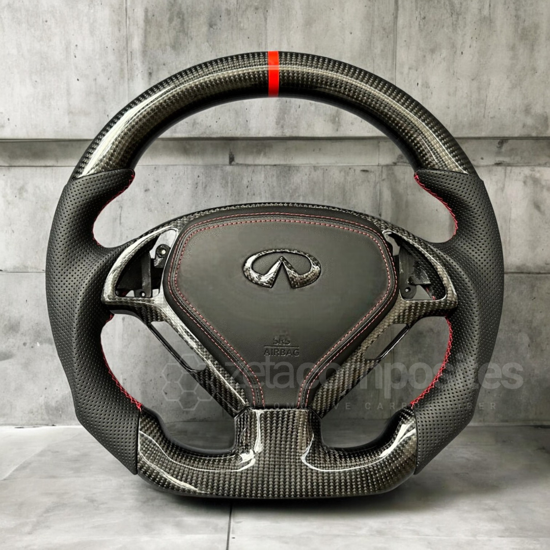 2007-2015 Infiniti G37 G35 Custom Carbon Fiber Steering Wheel