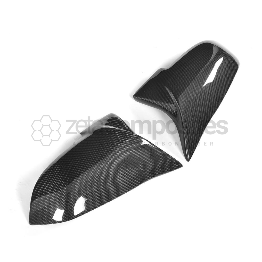 BMW F30 / 3 Series Carbon Fiber Mirror Cap Replacement Set M Style