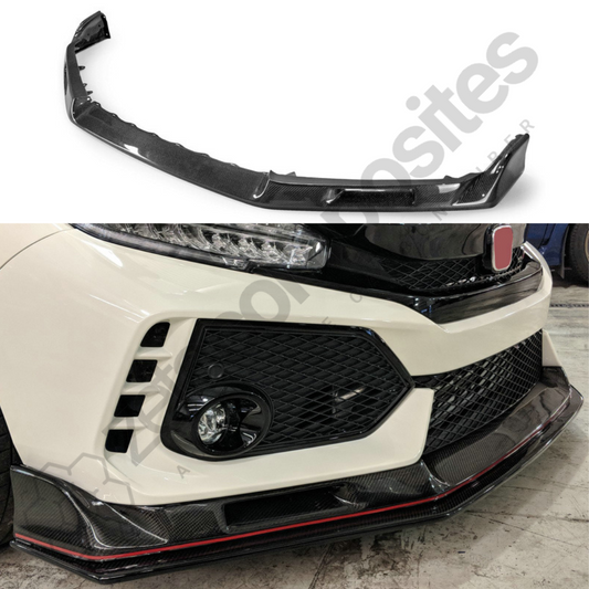 Carbon Fiber Front Lip Spoiler | FK8 Type R