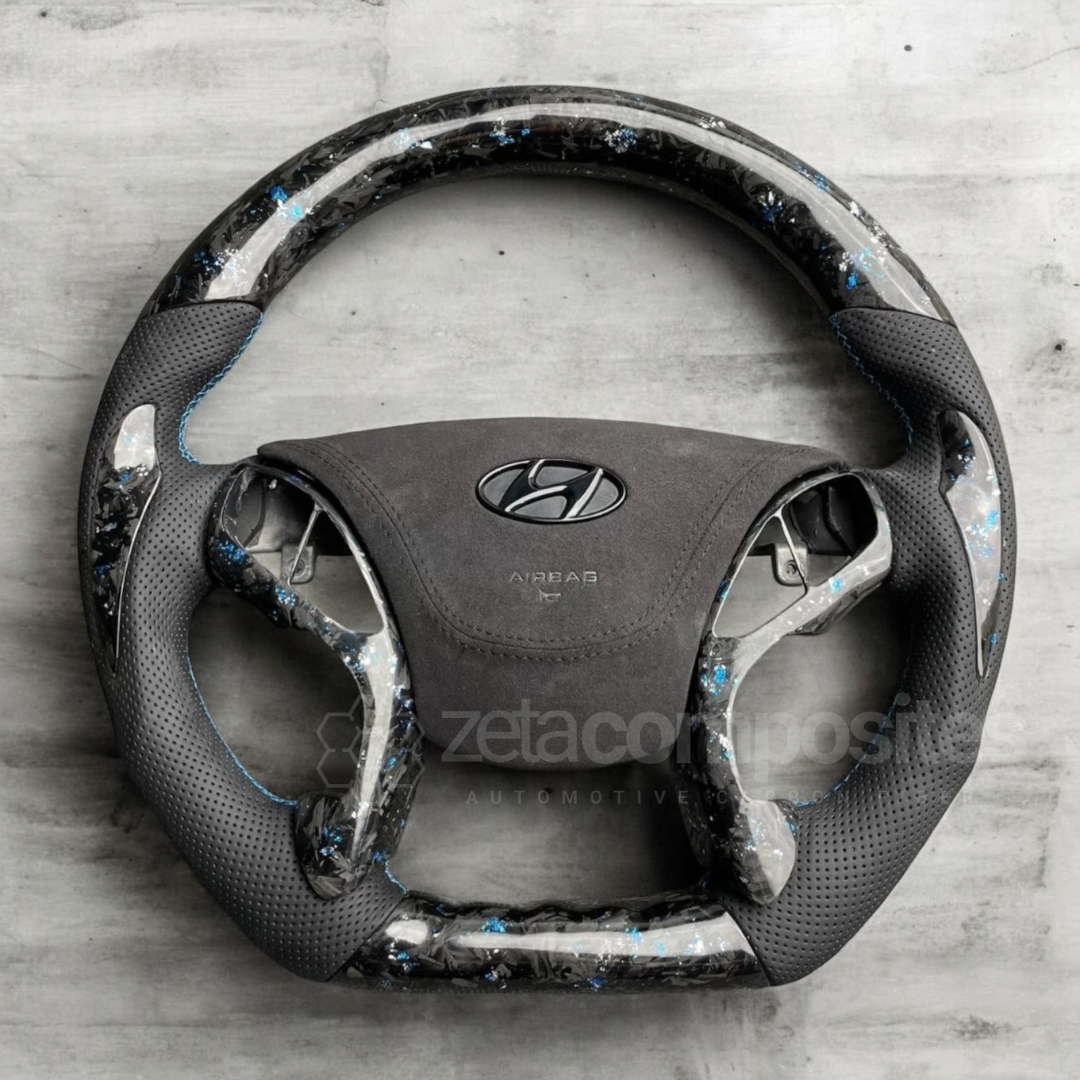 2012-2016 Hyundai Elantra Carbon Fiber Steering Wheel Customizable