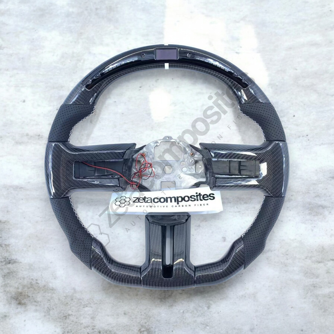 2010-2014 Mustang Carbon Fiber Steering Wheel Customizable