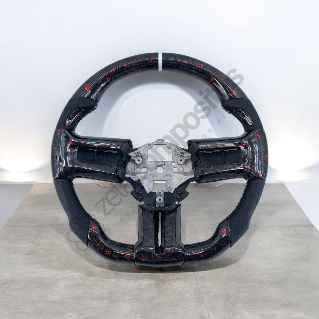 2010-2014 Mustang Carbon Fiber Steering Wheel Customizable