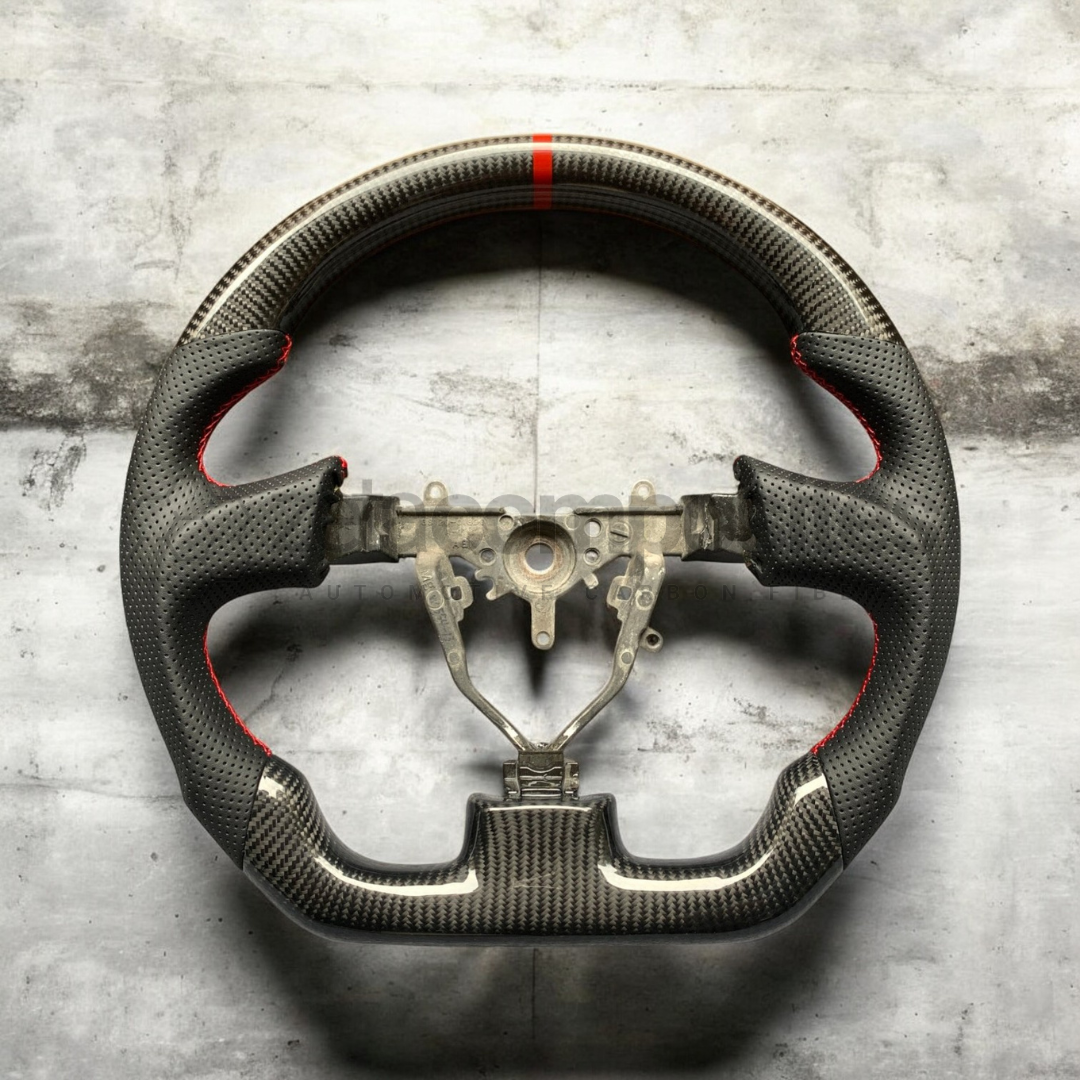 2002 impreza custom carbon fiber steering wheel