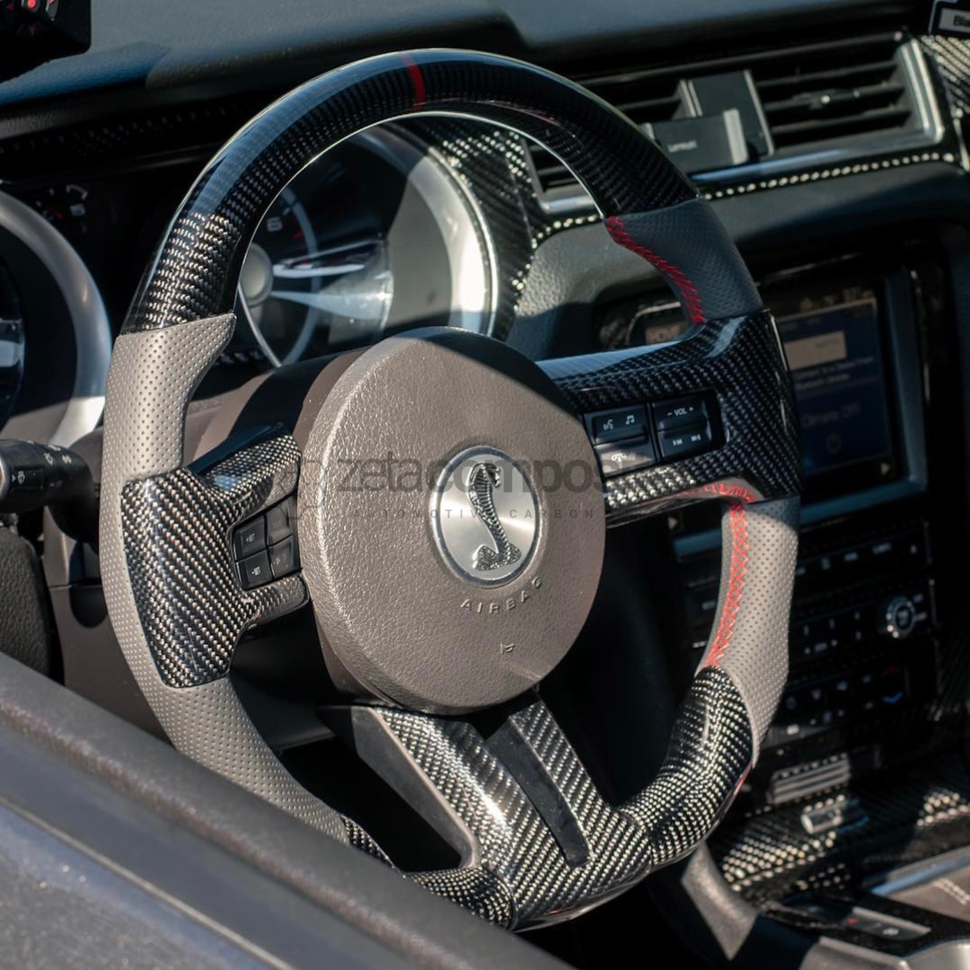 2013 mustang carbon on sale fiber steering wheel