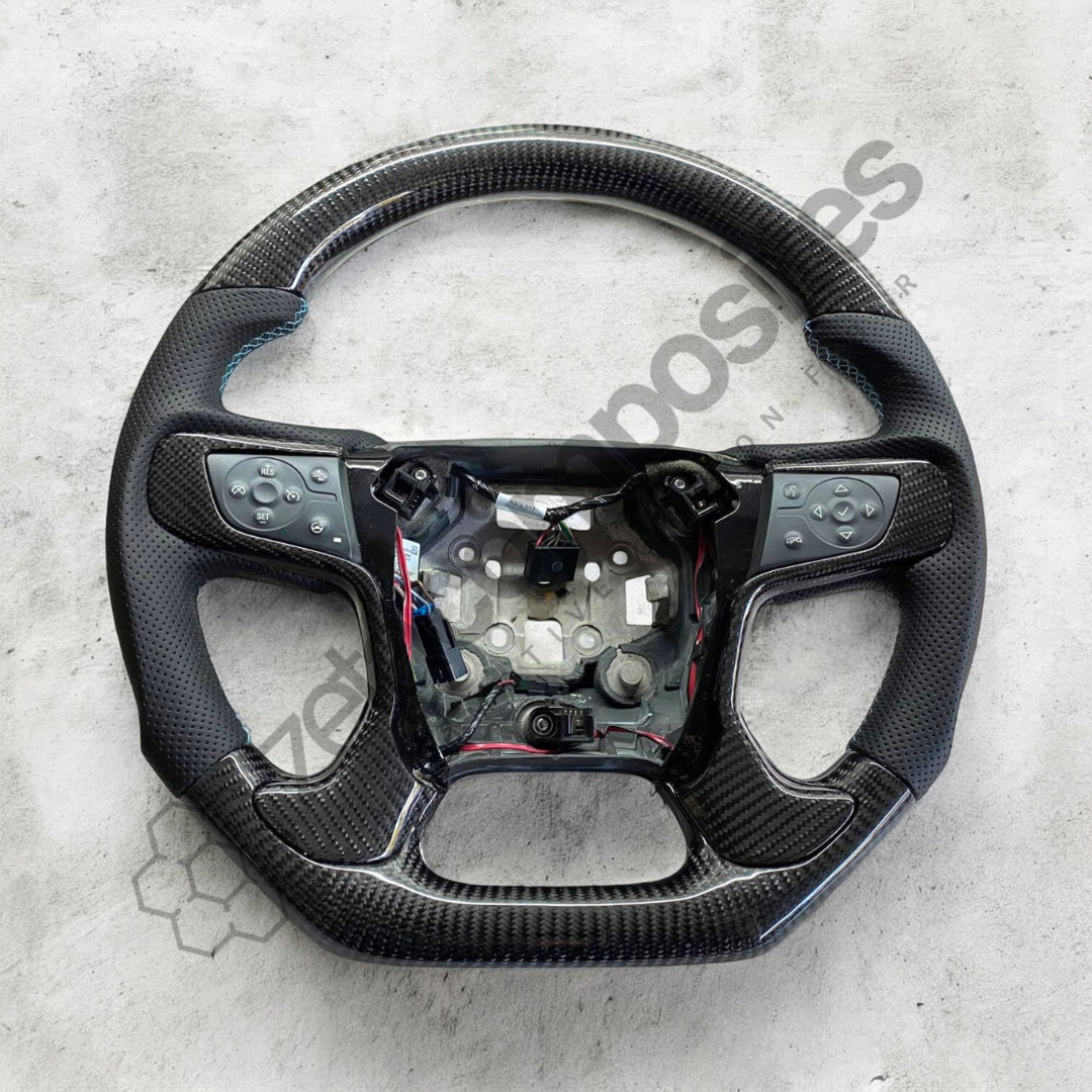 custom carbon fiber steering wheel silverado tahoe