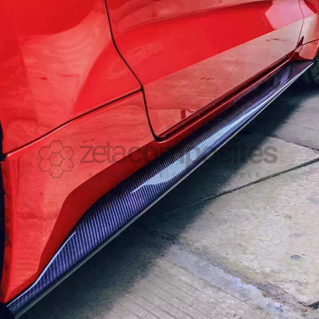 Carbon Fiber Rocker Panel Side Skirts OE Style for Mustang 15'-23 ...